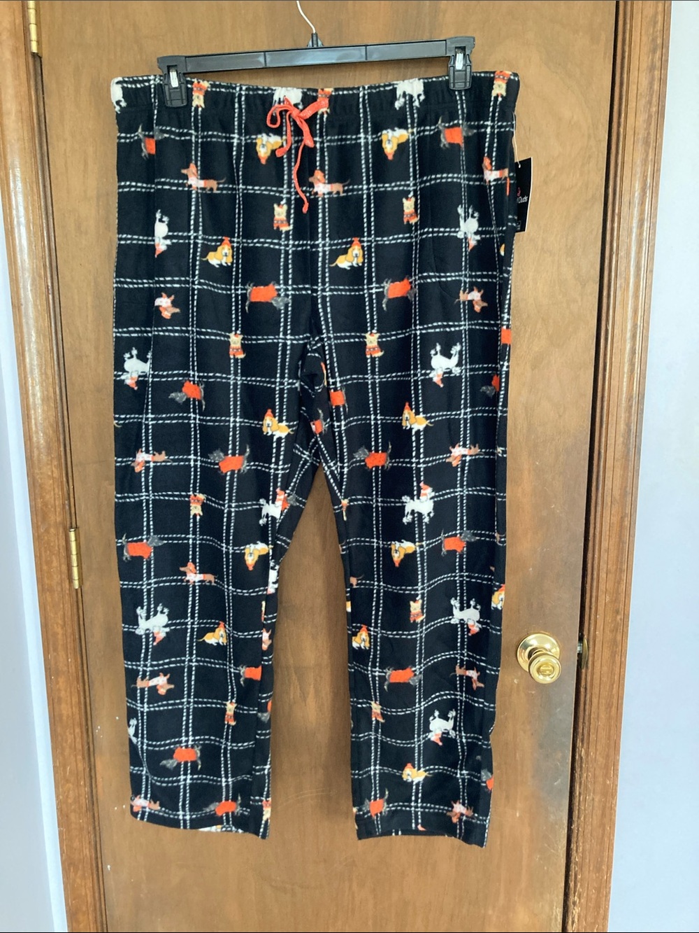 Cuddl Duds dog plaid print PJ pant w pockets sleepwear loungewear comfy XXL